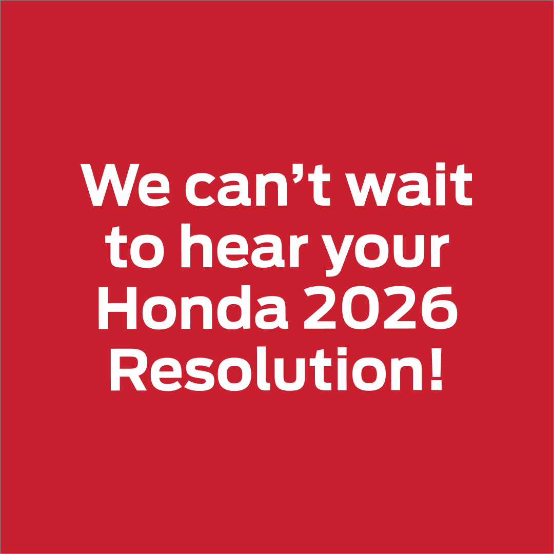 In 2025, Kathie took her first ride on a dirt bike. This year, she’s ready to make it official with an M1.

In 2025, Keenan started mowing his own lawn. In 2026, he’s looking to take on “best yard on the street.”

Got a Honda new year’s resolution? We can’t wait to hear yours!