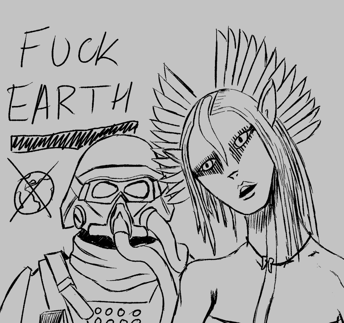 yaboyfloot's tweet photo. I saw a post about this the other day, and I had to draw it! Helghast and Na'vi, united against earth, and in burning things. https://t.co/DZjf4gyZCz