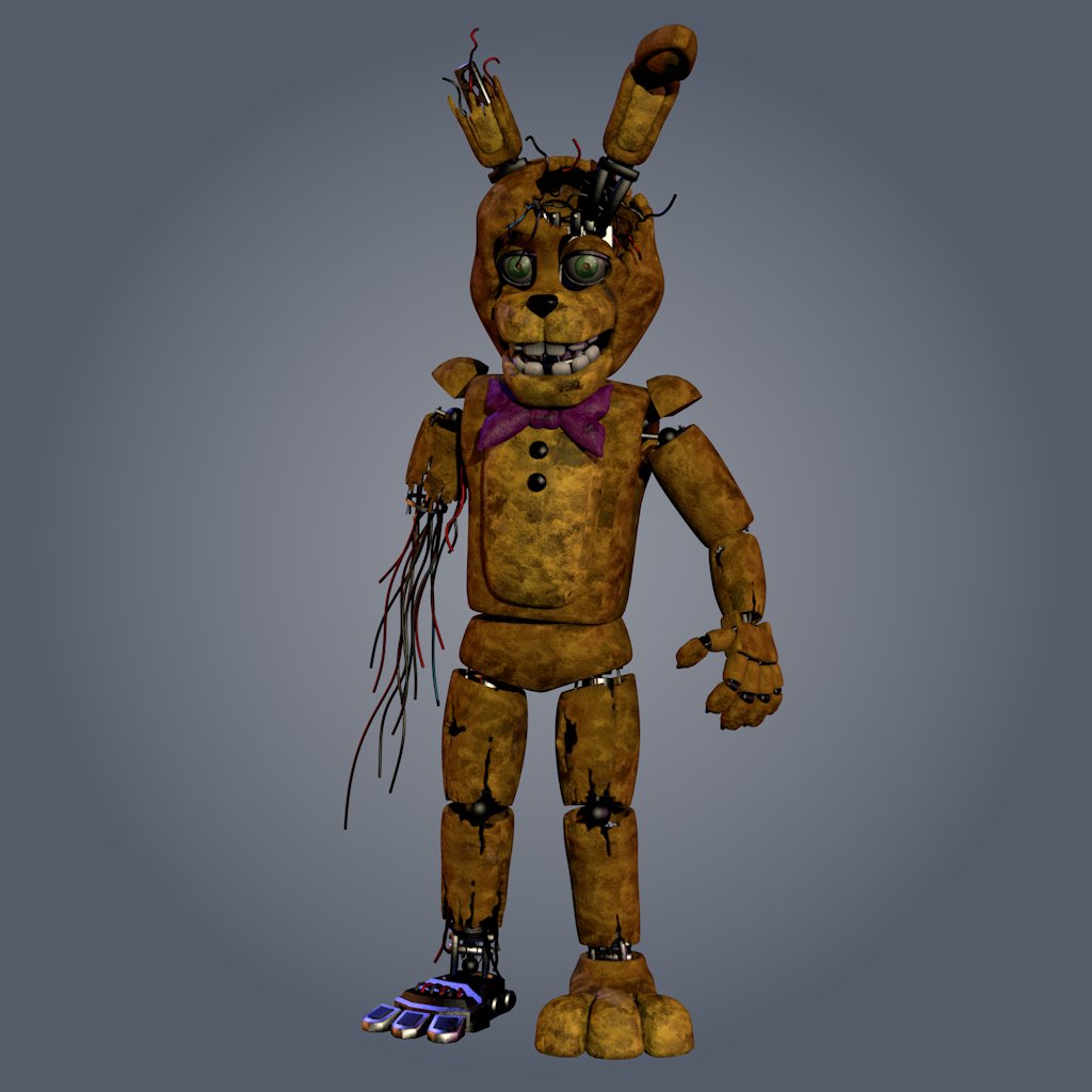 Wicherbitcher's tweet image. Witherd Fredbear and Withered Spring Bonnie
#FiveNightsAtFreddys #FNaF
