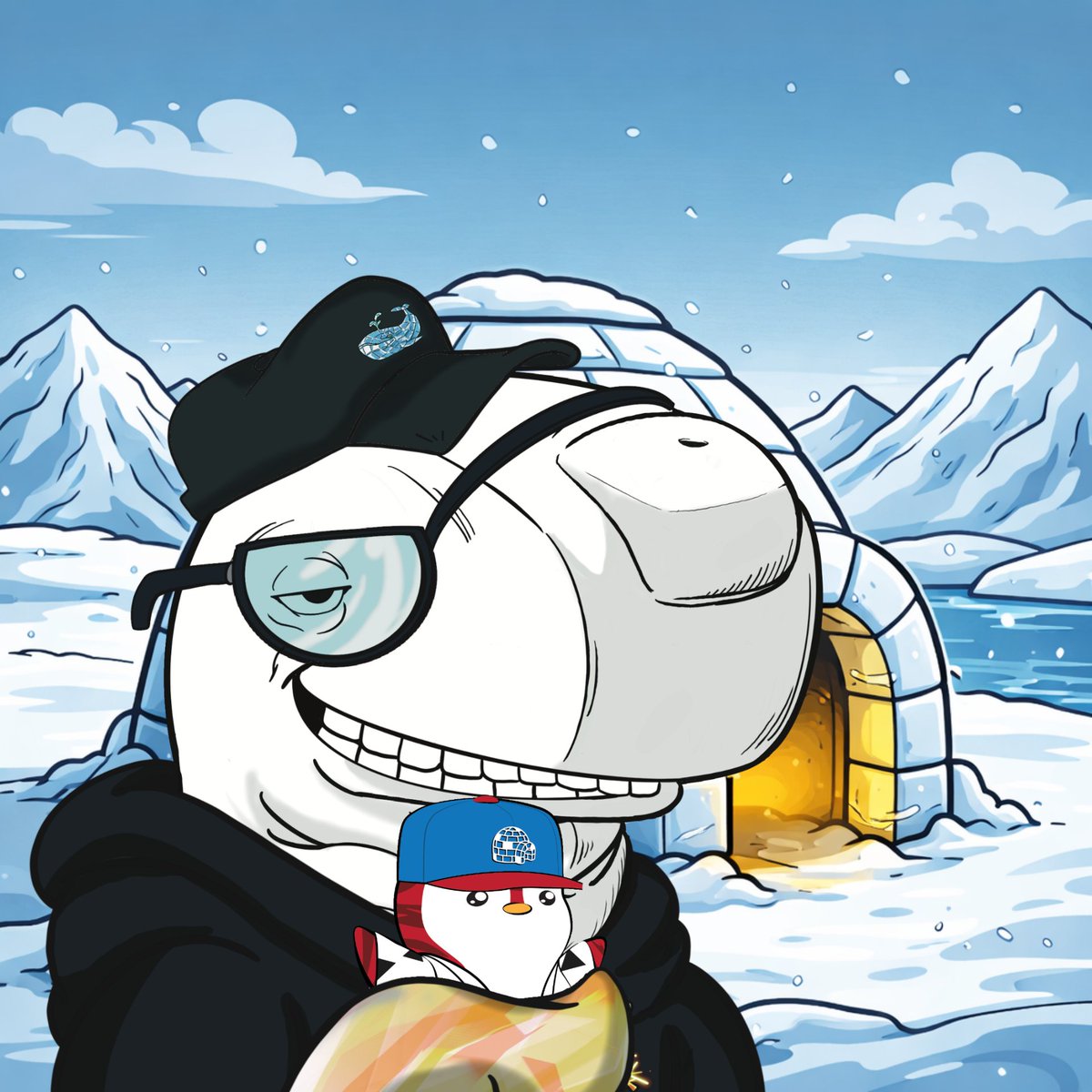 The Secret Society of Whales community has adopted a Lil Pudgy for the community vault 🐳🐧