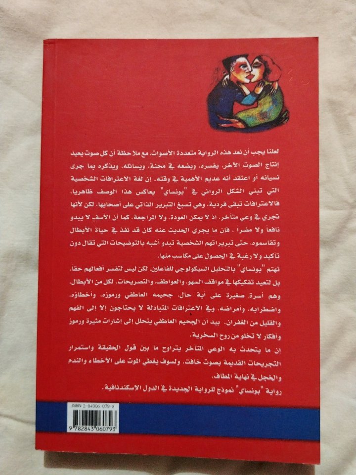 بونساي لـ كيرستن توروب وترجمة دنى غالي 
دار المدى السورية 2012
302 صفحة بحالة فوق الممتازة