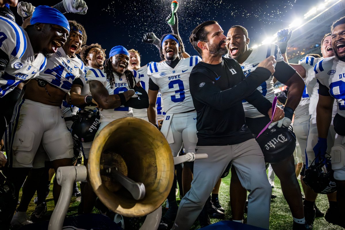 DukeFOOTBALL's tweet image. What an end to the year! In our last four games, we...

🔔 Retained the Victory Bell
🏆 Won the State
🏆 Won the ACC Championship
☀️ Sun Bowl Champs