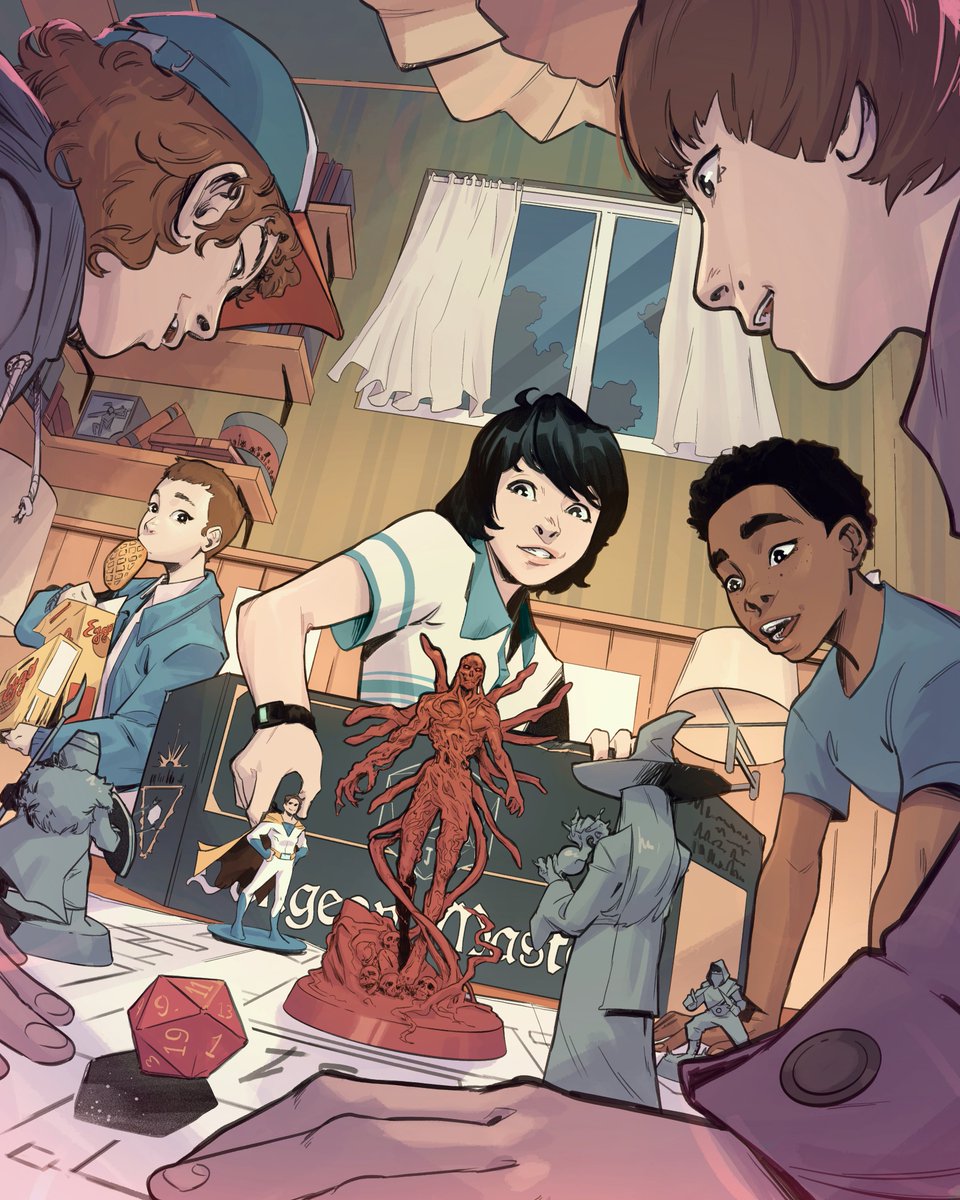 FihableArt's tweet photo. Roll the dice… for one last adventure. 🎲

#strangerthings #strangerthings5 #netflix https://t.co/RpSytVm19Y