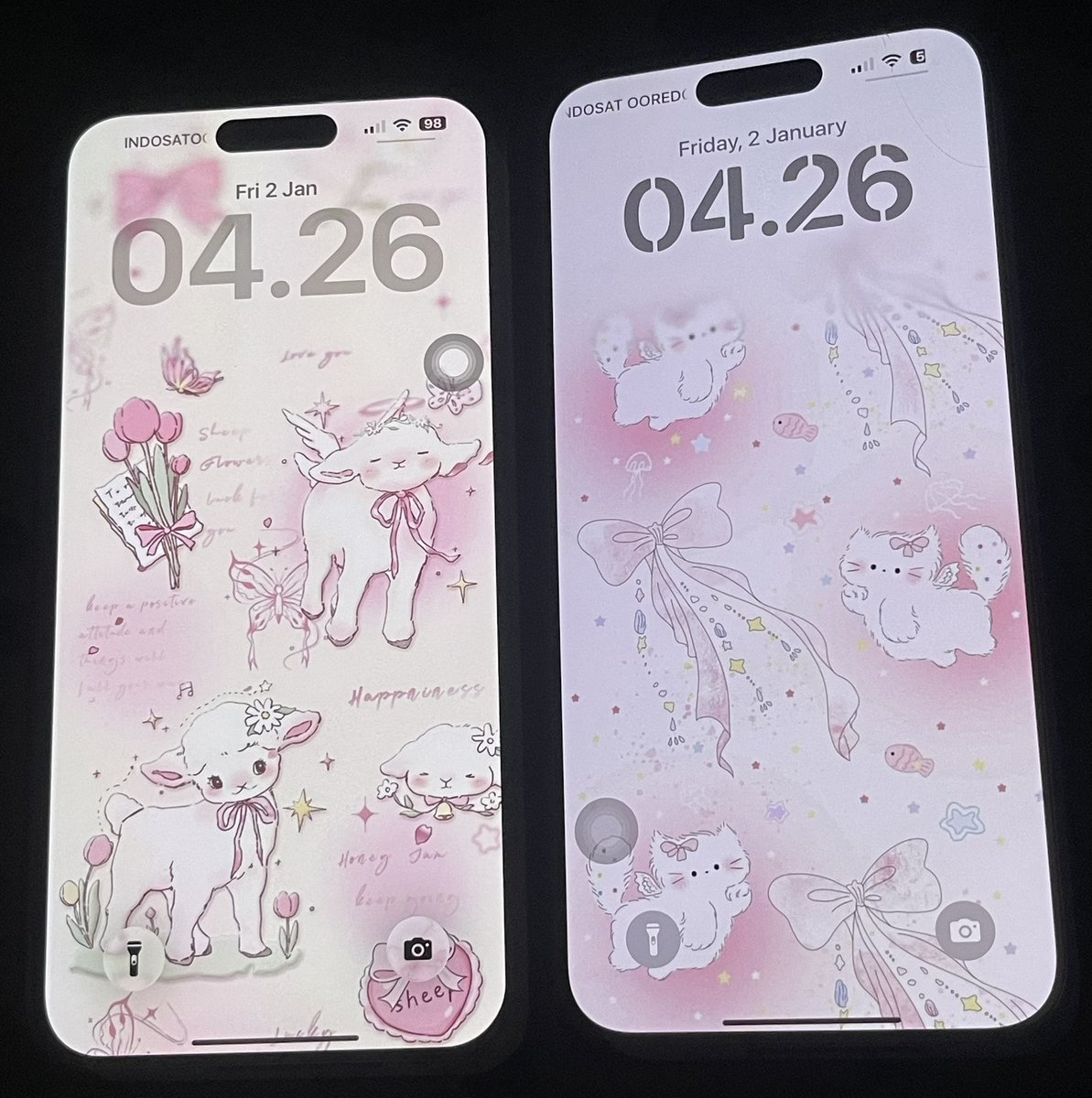 conerror's tweet image. matching wallpapers with my sister (tebak punya ak yg mana)  🥺🥺🥺