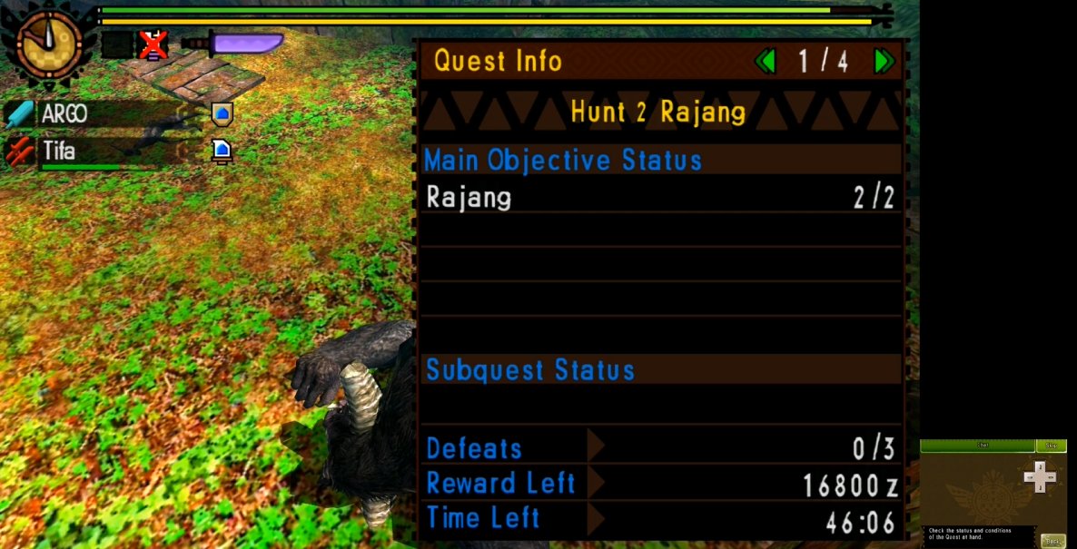 Mh4u 2p GS DB double rajang apex 140 sub 4