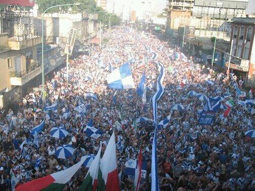 Caravana centenario Vélez, 1/1/2010.