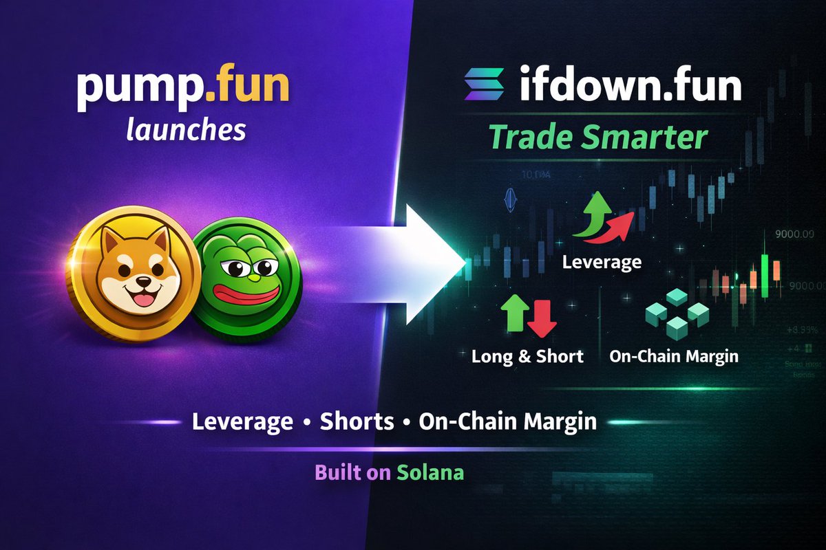I spent some time looking into ifdown.fun, and it’s an interesting direction for the Solana ecosystem.

The project is building a decentralized trading layer on Solana that connects directly to pump.fun launches, but adds functionality that doesn’t