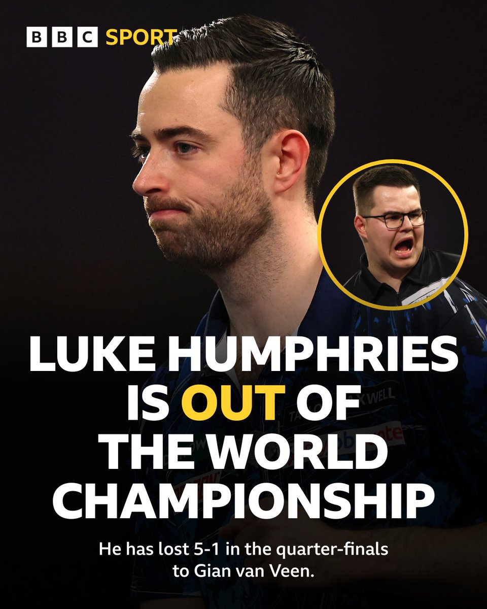 The world number two is OUT! A big shock in the PDC World