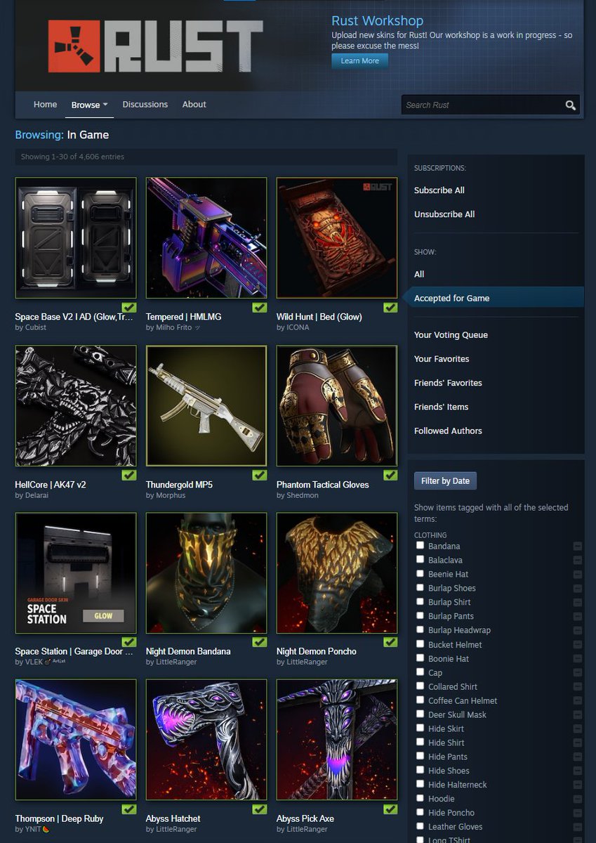 The Rust Store has rotated for January 1 2026. 
#Rust #Playrust #rustskins
My video will be uploaded later today at;
youtube.com/@hedgesn/videos
Happy New Year!