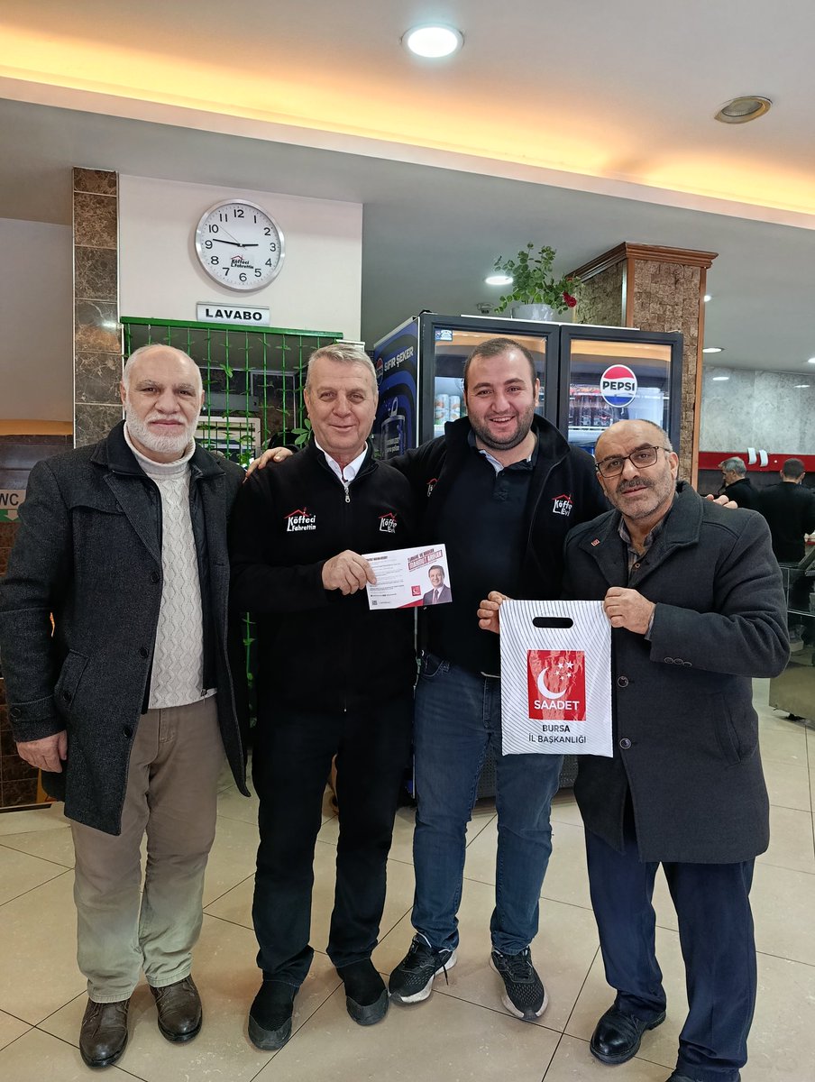 Saadet partisi Bursa yıldırım ilçe teşkilatı, yavuz Selim Mahalle Esnaf
Ziyaretimiz devam etmektedir