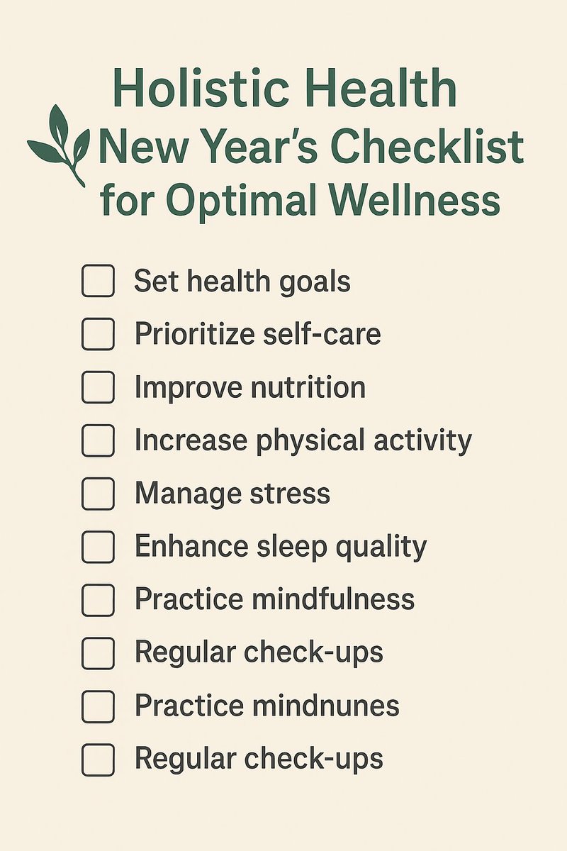 DrFimreite's tweet image. Looking to feel better, move better, and stay healthier this year?
This holistic health New Year’s checklist helps you focus on what matters most.
Read the full checklist here: drfimreite.com/blog/holistic-…
#HolisticHealth

#ChiropracticCare

#WellnessGoals

#HealthyLiving
