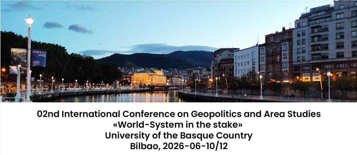 🎉Badugu Urte Berrirako plana!! 
➡️Eman izena II Geopolitika eta Eremu Ikerketen Nazioarteko Kongresuan (GEINK)‼️
🚩 "Mundu-Sistema jokoan: Boterea, aldaketak eta gatazkak nazioarteko agertokian"  

geink.eus/registration/i…
