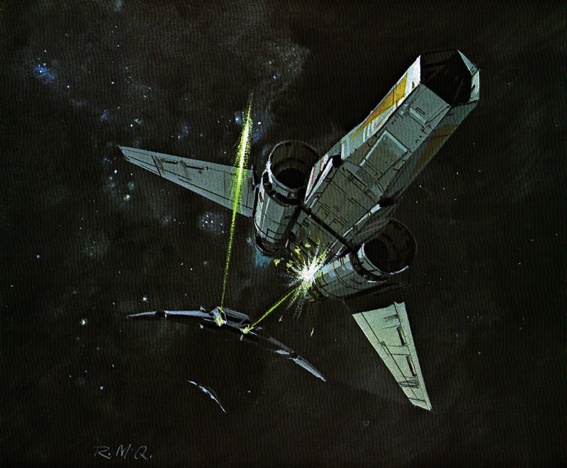 SciFiArchives's tweet image. Ralph McQuarrie’s Battlestar Galactica concept art