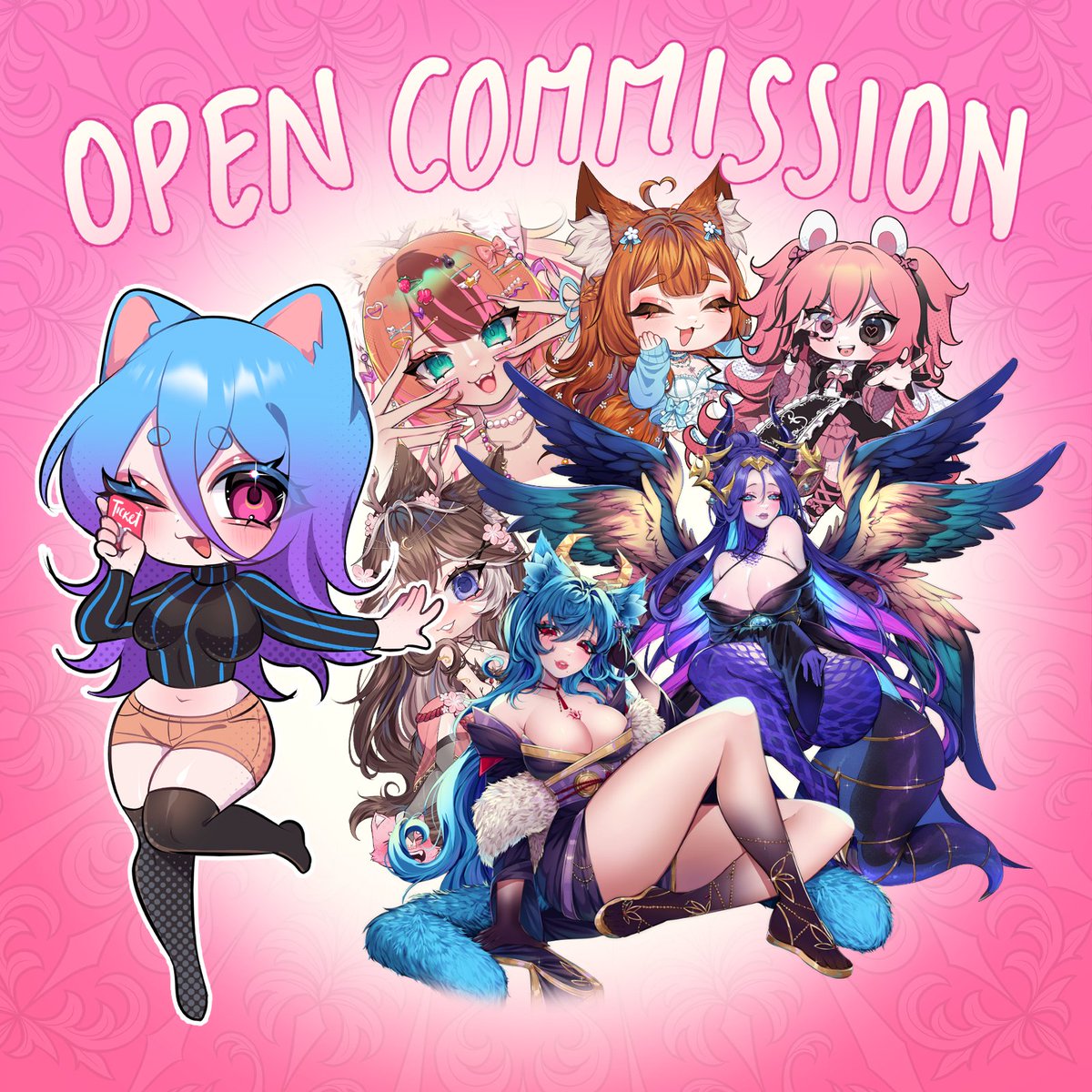 Happy New Year to everyone, I am very grateful for all your support and patience during my post-operative period (*ᴗ͈ˬᴗ͈)💗*.ﾟ
I OPEN EMERGENCY COMMISSION ‼️‼️ HELP PLEASE 😔
I'd deliver by February because I'm still working on other projects 🤧😓