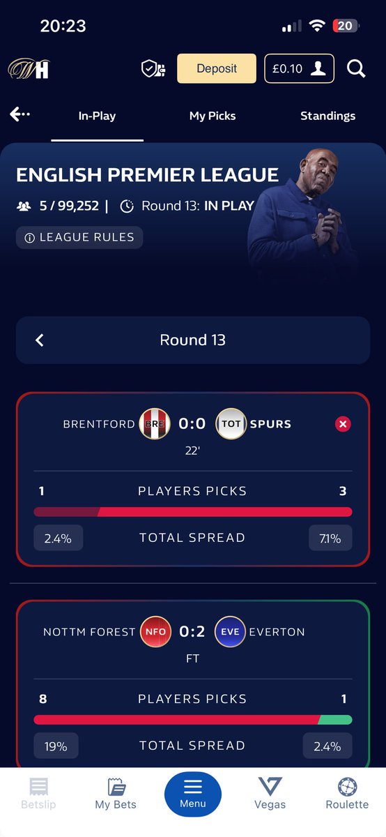 I will never forgive <a href="/SpursOfficial/">Tottenham Hotspur</a> gg to the guy that chose Everton yesterday and will be 50k richer in the morning 👏👏