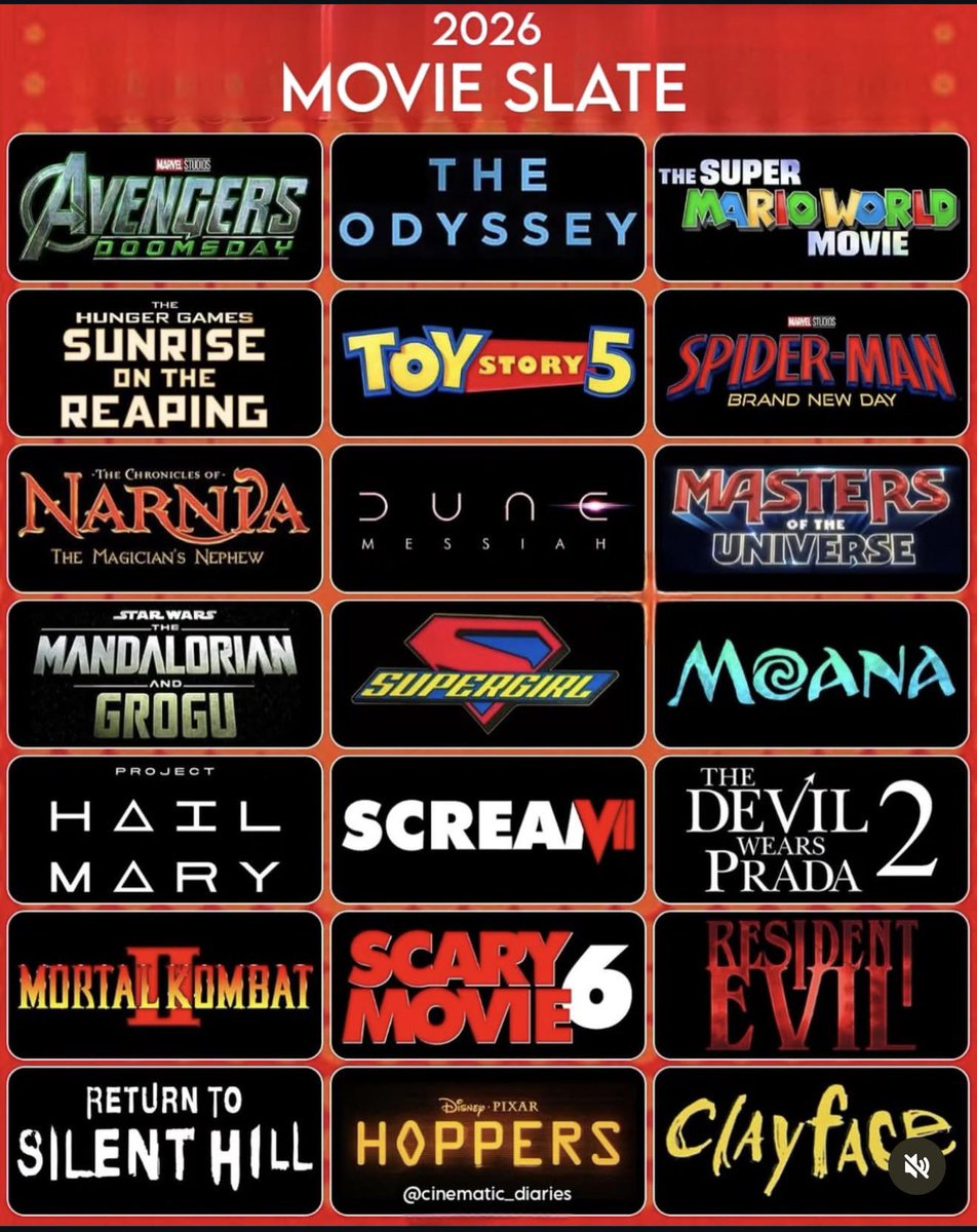 WeakBeKrazy's tweet photo. YO RON ARE YOU EXCITED FOR THE 2026 MOVIES? https://t.co/GdIcAJEwq9