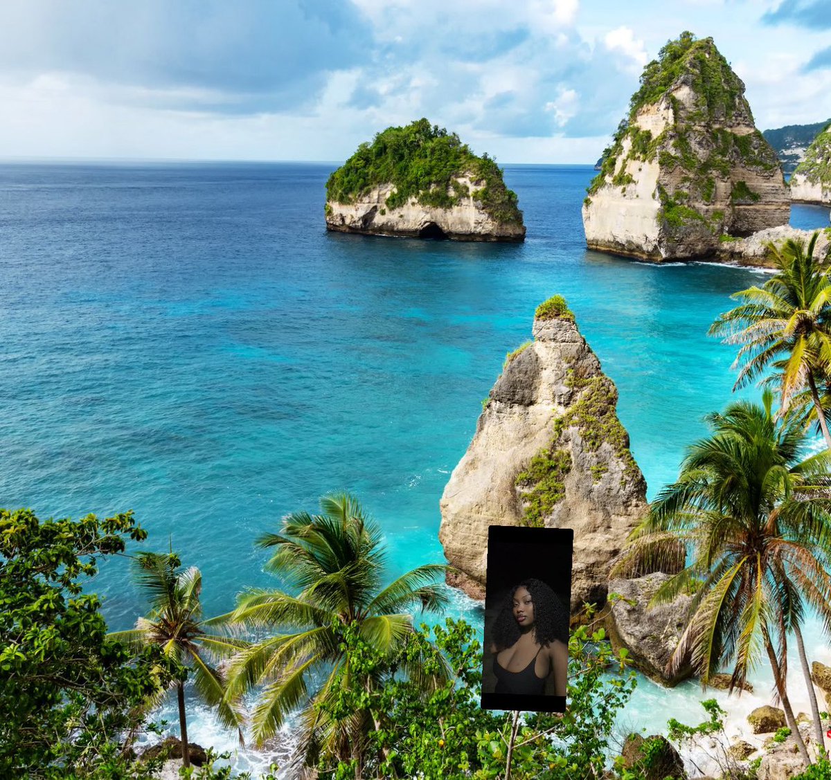 Ashirmeud's tweet photo. If  we’re so poor how did I make it to Bali on my Jamaican salary then??? https://t.co/yEgZraeS6m