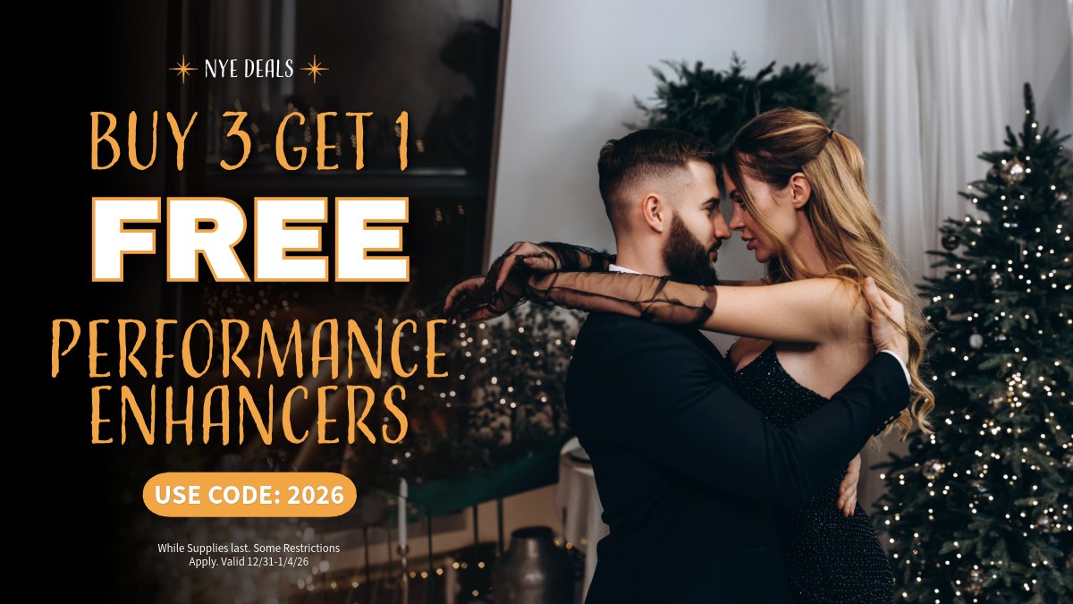 ✨ Happy New Years ✨ From now through January 4th:

🍾 FREE GIFT ($70 Value) W/ Any $150 Purchase
🥂 Buy 3 Get 1 FREE Performance Enhancers (code: 2026) → 
bit.ly/4915YdJ 

👑 Castlemegastore.com | Essentials For Pleasure
 #NewYearsEve #NYEDeals #CastleMegastore