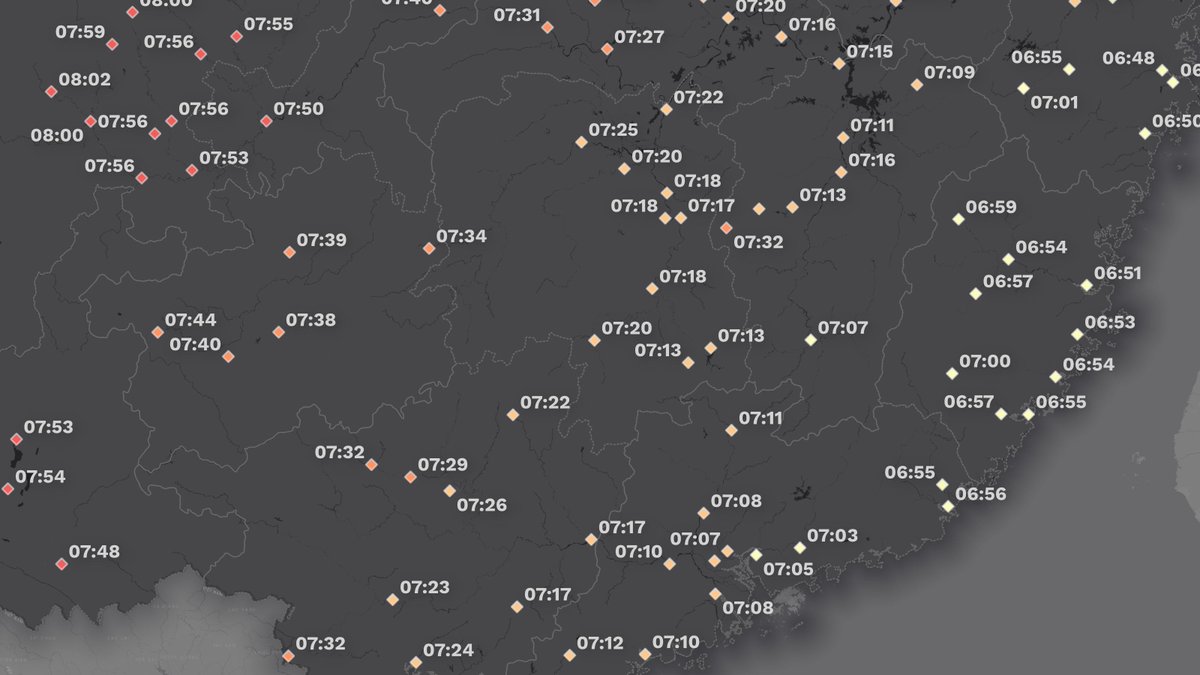 Kenneth_KHW's tweet photo. Happy New Year everyone! 🎆✌️
Was reading articles about the first sunrise of Japan (初日の出) and fell down a rabbit hole researching sunrise times on January 1 in cities across Asia and turned it into #MapInProgress https://t.co/ObRL8GXYew