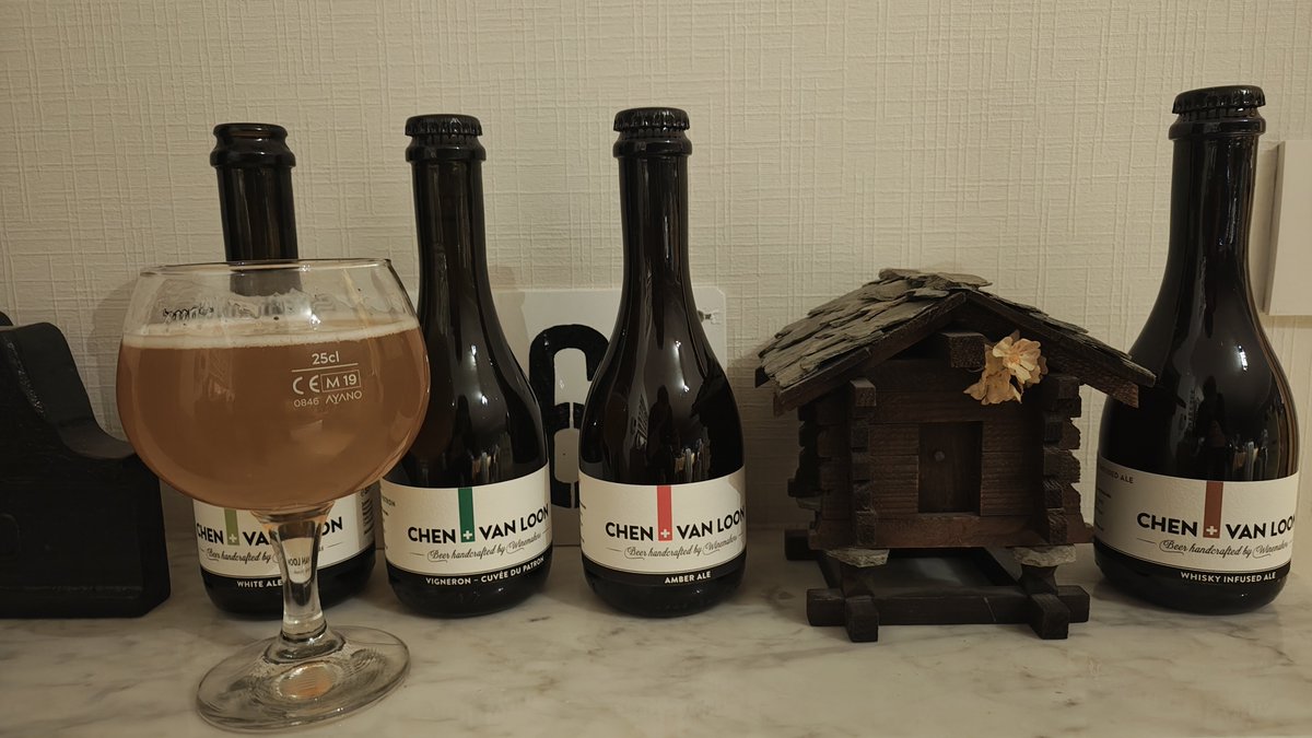 Connecting 🇧🇪 and 🇨🇭 with specialty beers from Chen + Van Loon #CVL brewers in <a href="/kantonaargau/">Kanton Aargau</a>. This is a Flemish family who brought the art and passion of beer to #Switzerland. I visited them in 2024 and took a selection with me. Great beers: chenvanloon.ch