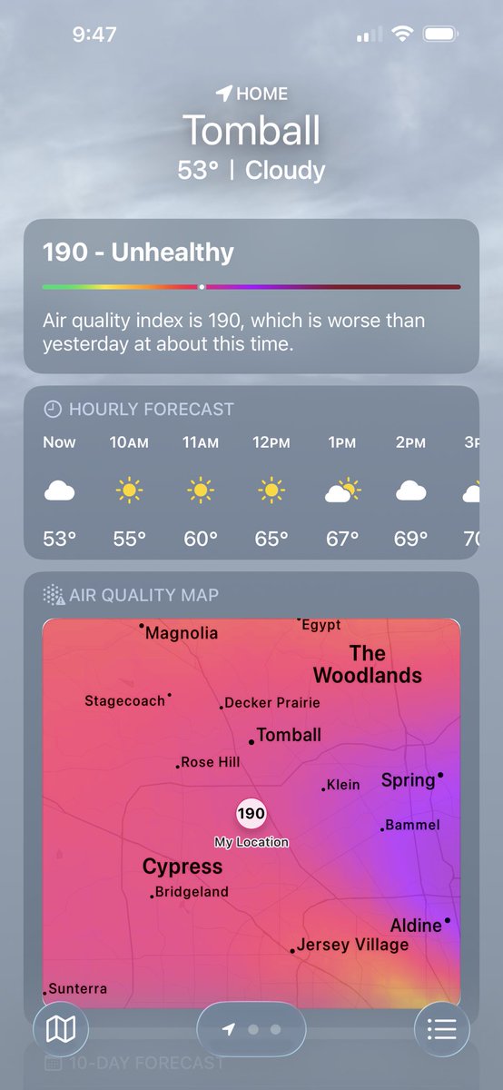 RedheadedAg's tweet image. What is going on with our air quality??