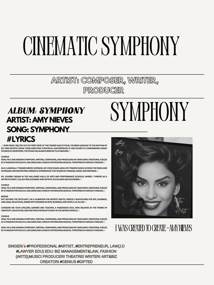 dreamprincessfa's tweet photo. 📷Albums 
#Writter #Composer #Producer
#Artist #Entrepreneur #Lawyer

The Artist, Symphony, Sinfonia, 
The Waters, The Cinematic Queen

https://t.co/KygdymduIc
https://t.co/LUzYdHT1D1
https://t.co/pgbKTml9KH 
https://t.co/h0rCqiqIt9
https://t.co/Put1TGkk7h https://t.co/6wc81Rpuja https://t.co/YsgPv60p7x