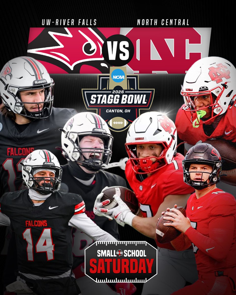 D1_Rejects's tweet image. The 𝗥𝗜𝗚𝗛𝗧 way to start 2️⃣0️⃣2️⃣6️⃣‼️

Tune in on YouTube or here on X as we go live from the Stagg Bowl Sunday at 6 PM ET 🎙️

@UWRFFootball + @football_ncc = 🏆