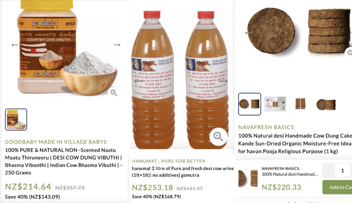 PAIR_Consulting's tweet photo. @craft_the91121 is now selling these premium products:

Cow shit and cow piss, yes its real...they consume cow piss and shit https://t.co/mPYV26nFUD