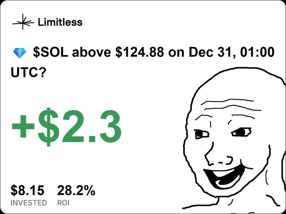 Happy New year <a href="/johnking_eth/">Johnking 🫎 | 𝔽rAI</a> 🎉

Record breaking month for <a href="/trylimitless/">Limitless</a> in December

Those who are fading tryLIMITLESS Will cope harder when the results can't be hidden anymore 

Now over three quarters of a billion dollars total trading volume

Big year ahead for $LMTS

gLMTS