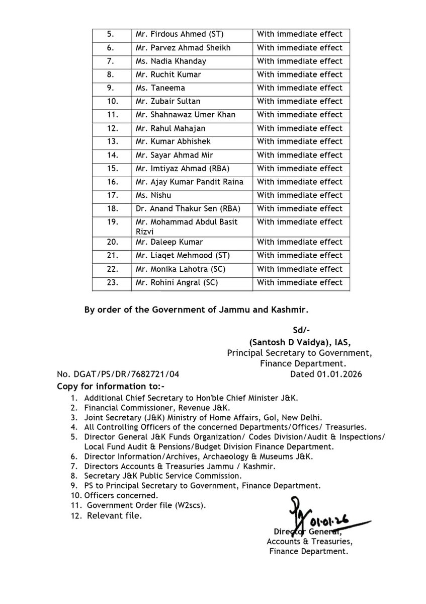 Jammu And Kashmir Finance & Accounts Society tweet media