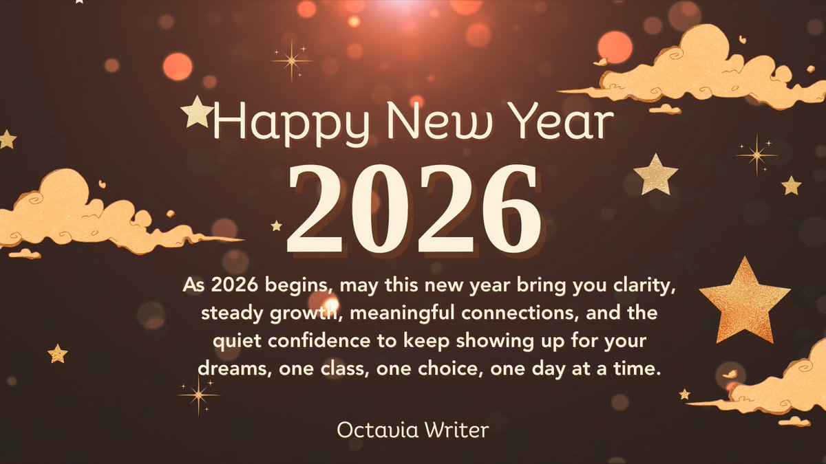 OctaviaWriter's tweet image. New year, same heart, just wiser, calmer, and more intentional.