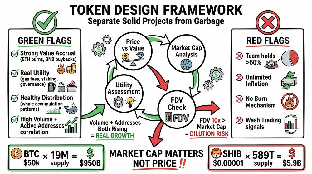 Paul_Garvey's tweet photo. 1/9 Token design can make or break a project

Most investors skip this step and get absolutely rekt

Here's the framework I use to separate solid tokens from garbage 🧵 https://t.co/OmurPBbuaY