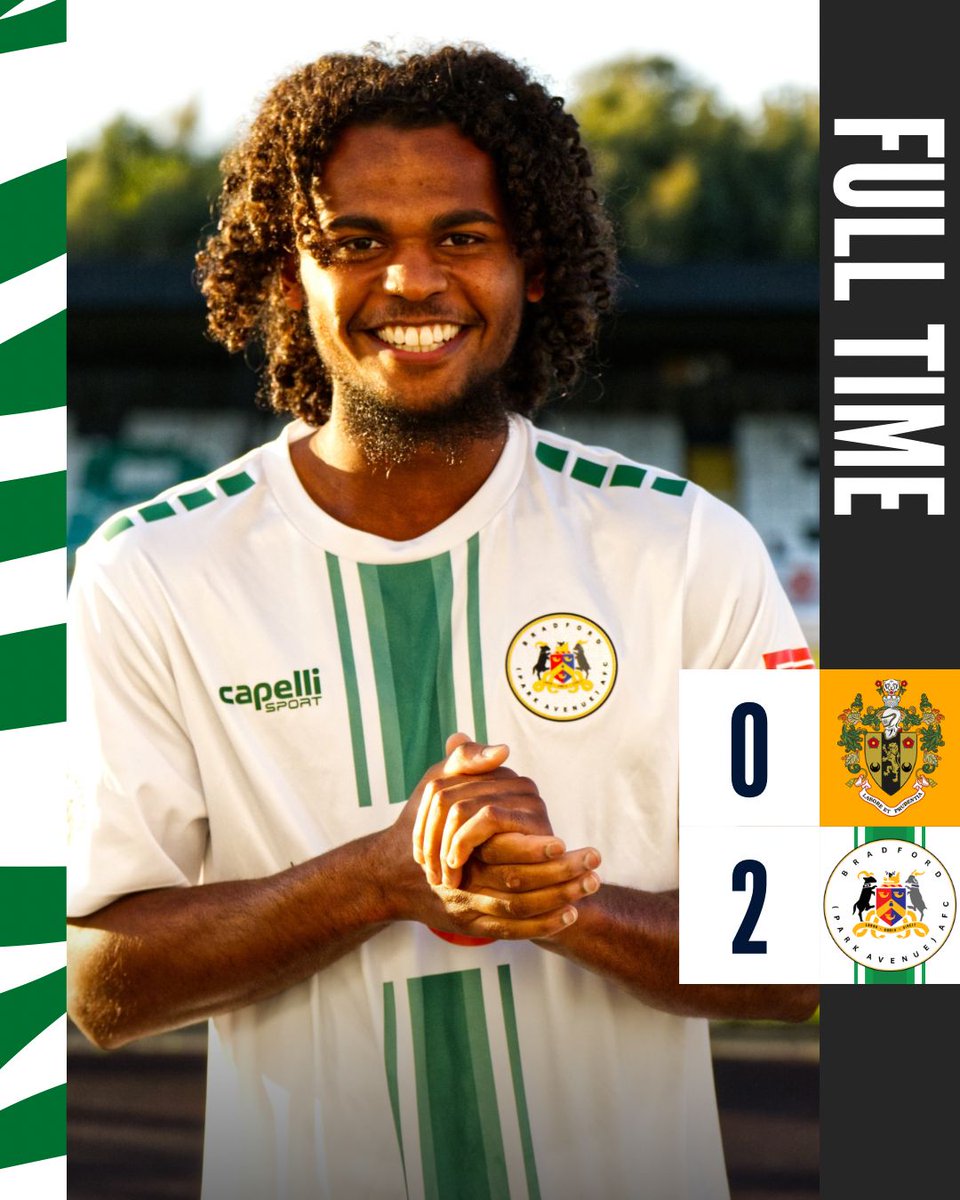 FULL TIME | 2–0 WIN

A professional performance on the road and a deserved three points for Avenue.

Clean sheet. Job done. 💪

#Bradford #ParkAvenue #GreenArmy