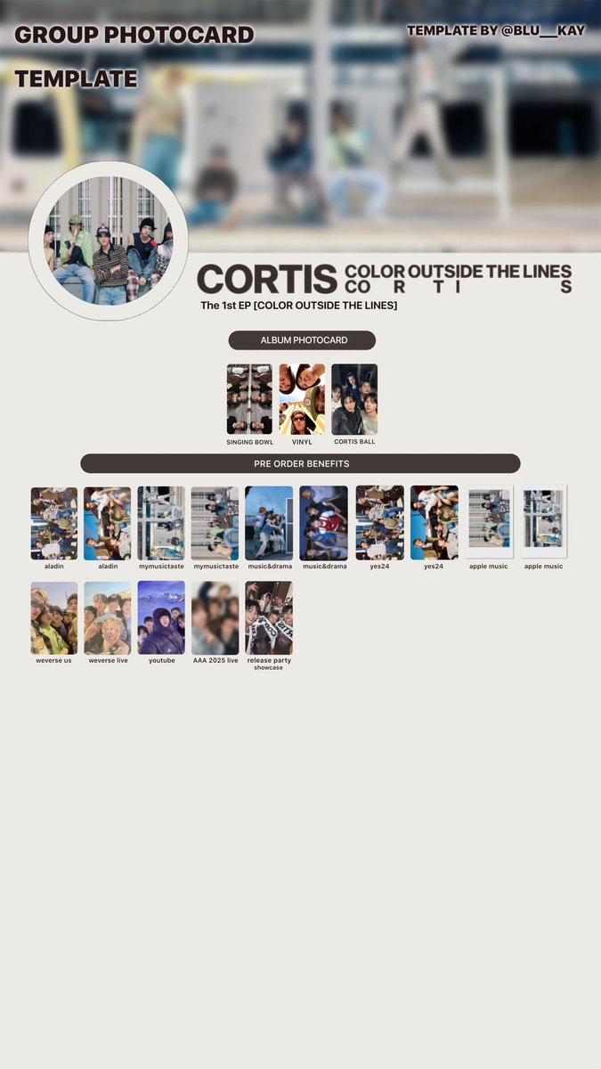 blu___kay's tweet image. 𖤐⭒๋࣭ ⭑. cortis photocard template 
the 1st EP [color outside the lines] ┈─ ★

cortis ‘color outside the lines’ pc template. hope u guys like it ! ☆ ૮꒰•༝ •。꒱ა

t. cortis, color outside the lines, martin, james, juhoon, seonghyeon, sean, keonho, template 포카