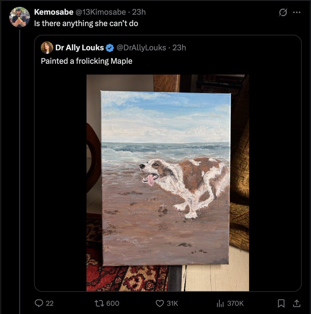 Even tho it was nothing but love I am still deleting this one. Nobody ratios Dr Ally Louks. Not on my watch!