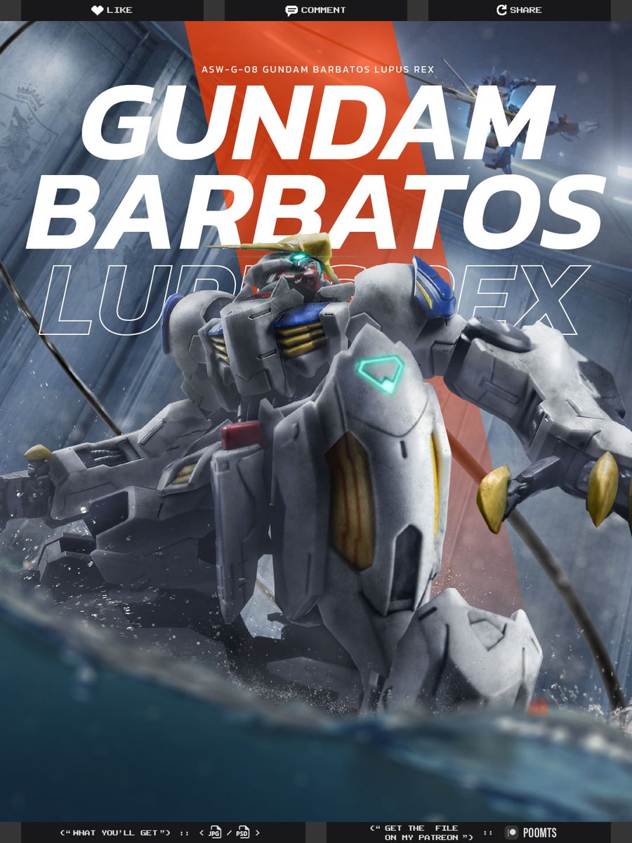 Poom_ToyScape's tweet photo. Gundam Barbatos Lupus Rex
#gundam #fanart #barbatos https://t.co/vjqRrFeq9W
