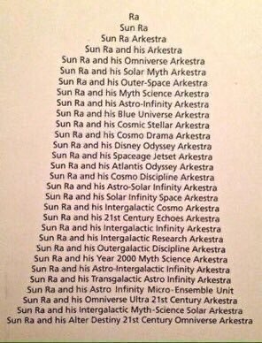 SunRaUniverse's tweet image. Sun Ra 2026 New Year Arkestra
