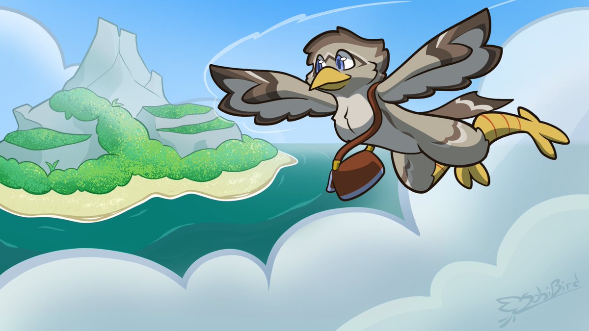 Thank you to <a href="/SobiBirb/">SobiBird</a> for creating a beautiful new bird for me! Meet Chippy, a journalistic sparrow that likes finding new sights and sharing his discoveries to those that’ll hear him out. Thank you very much; I love him immensely!