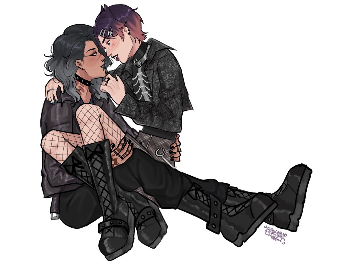eskalobur's tweet photo. commission for @_Wonder_Wonder_ !! :]

#fade #clove #immoth https://t.co/HXFiXso3Mz