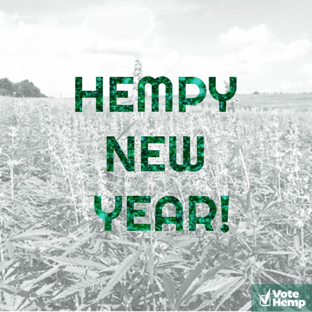 votehemp's tweet image. Hempy New Year!!! Wishing you and yours a great start to 2026!
#votehemp