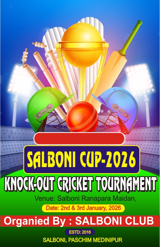 We are extremely excited! Tomorrow, Salboni's biggest sports event, the Salboni Cup 2026, is about to begin. We are coming with some amazing surprises, so everyone please come to the field!
<a href="/TMC_Supporters/">Trinamool Supporters TMCS</a> 
<a href="/TMCNaboJowar/">Trinamoole Nabo Jowar</a> 
<a href="/StarSportsIndia/">Star Sports</a>