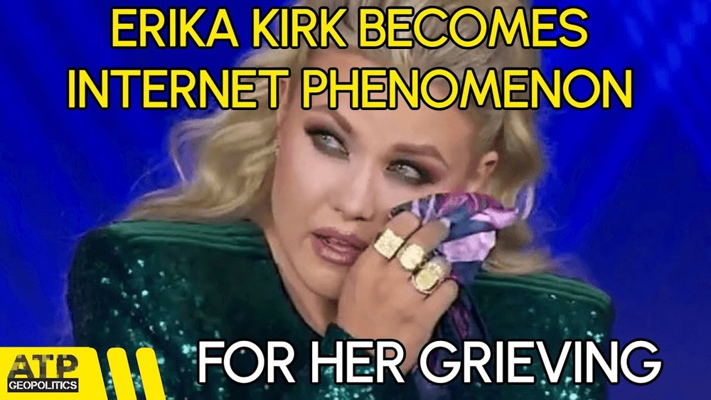 atpgeo's tweet photo. New Video: Erika Kirk's Grieving Becomes an Internet Thing | US Politics Extra

#UpdateExtra #CharlieKirk #ErikaKirk #USPolitics #FoxNews #Geopolitics (1/2) https://t.co/zsOYTWYIAp