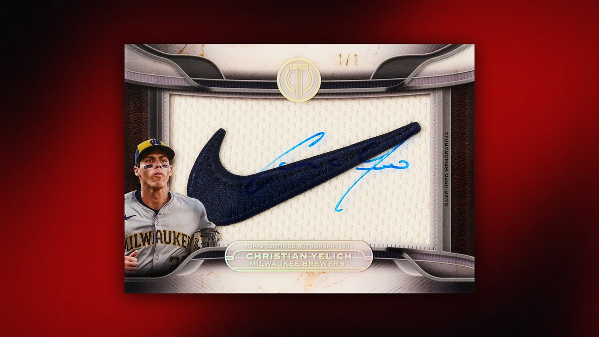 Happy #1of1Day from @ChristianYelich and @topps!