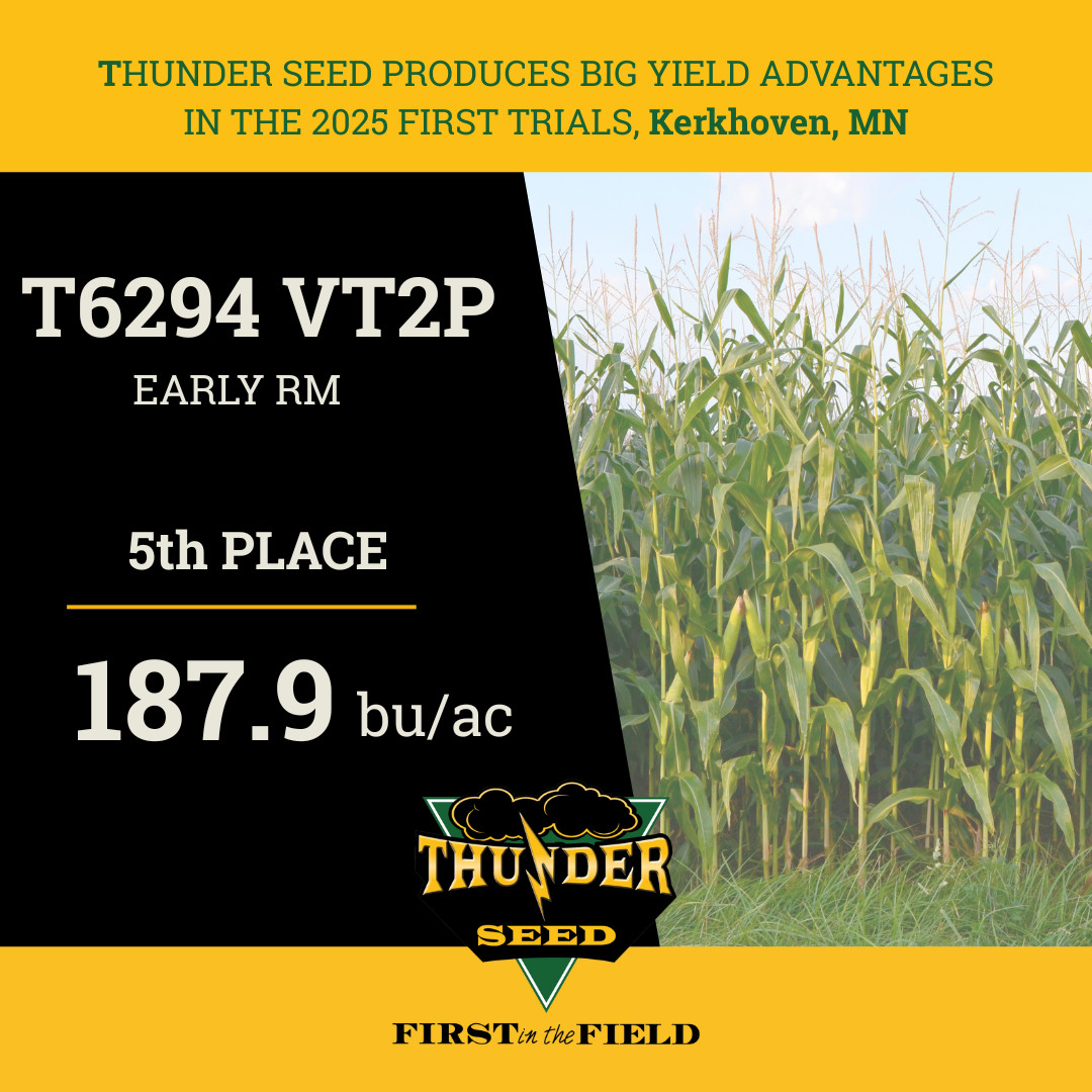 thunder_seed's tweet photo. πͺ Yields that speak for themselves. Thunder Seed continues to rank high in the 2025 First Trials, showing why weβre always First in the Field. π½
#ThunderSeed #FirstInTheField #CornPerformance #FarmStrong #AgResults #YieldResults https://t.co/8zwvlQFGRS