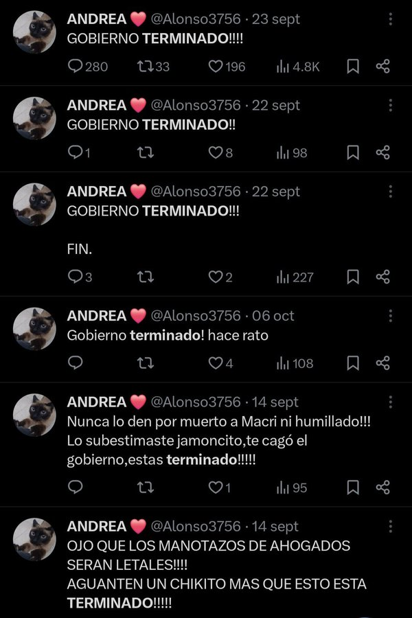 "GORDA TODO LLEGA"

Por esta kirchnerista que se despierta todos los días pensando que se cae el gobierno