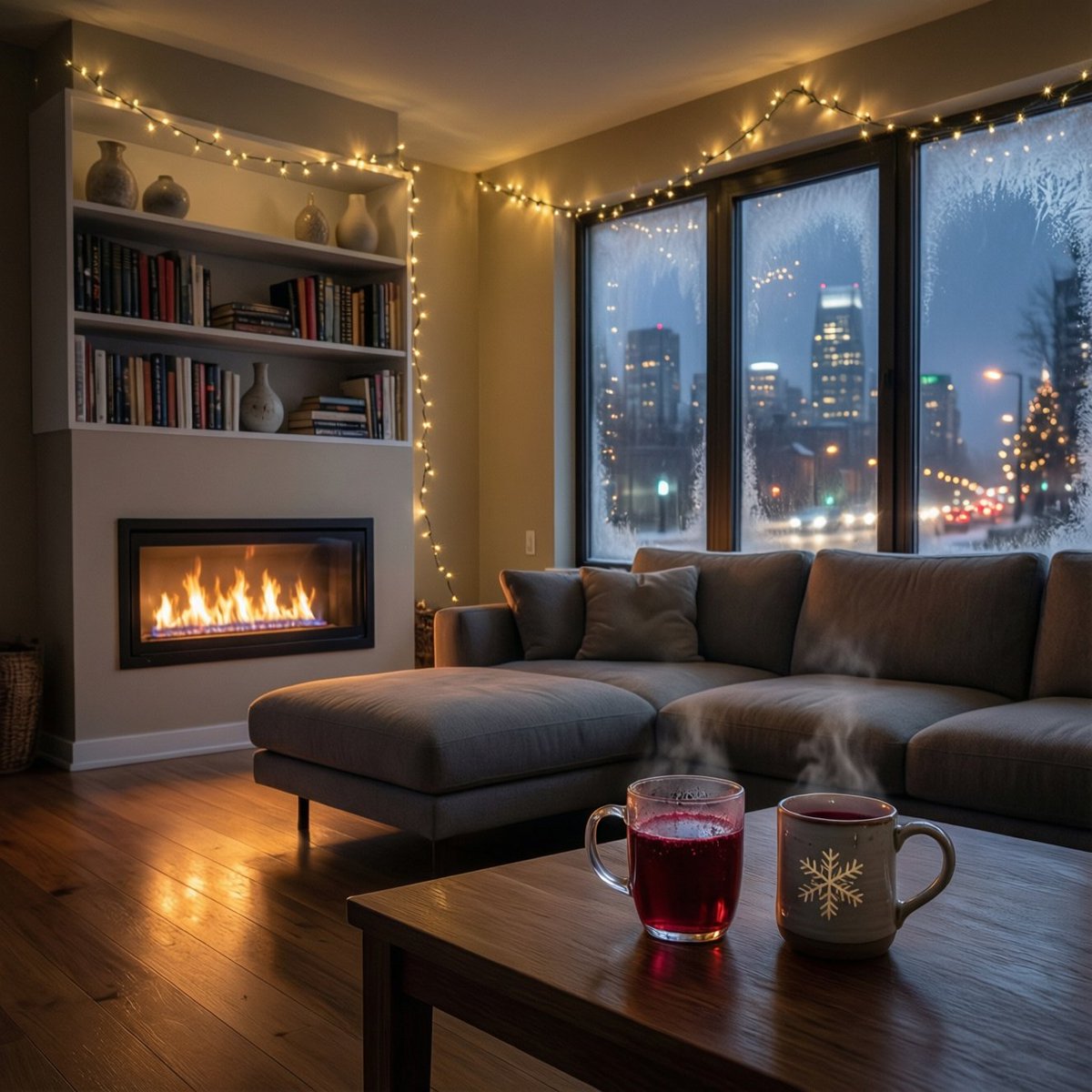 HoffmannOlive's tweet photo. New Year’s Eve, 2026.  
No loud parties — just the soft glow of fairy lights, the crackling of the fireplace and that special silence that only comes right before midnight. We laughed, toasted with homemade cranberry syrup. @plumeinchina @plumenetwork
#PlumeHolidays #PlumeNewYear https://t.co/9nZ40fZiXu