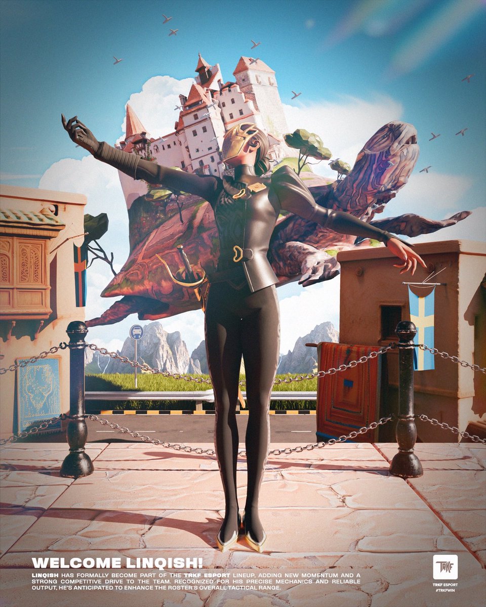 Trkf_Esport's tweet image. 👋 • WELCOME

🇸🇪 | @LinqishFN va pouvoir nous démontrer son EXTRAORDINAIRE talent au cours des prochains mois 😁

🥳 • Souhaitez-lui la bienvenue ! 

#TRKFWIN 🤍🤎

—————- WELCOME —————-