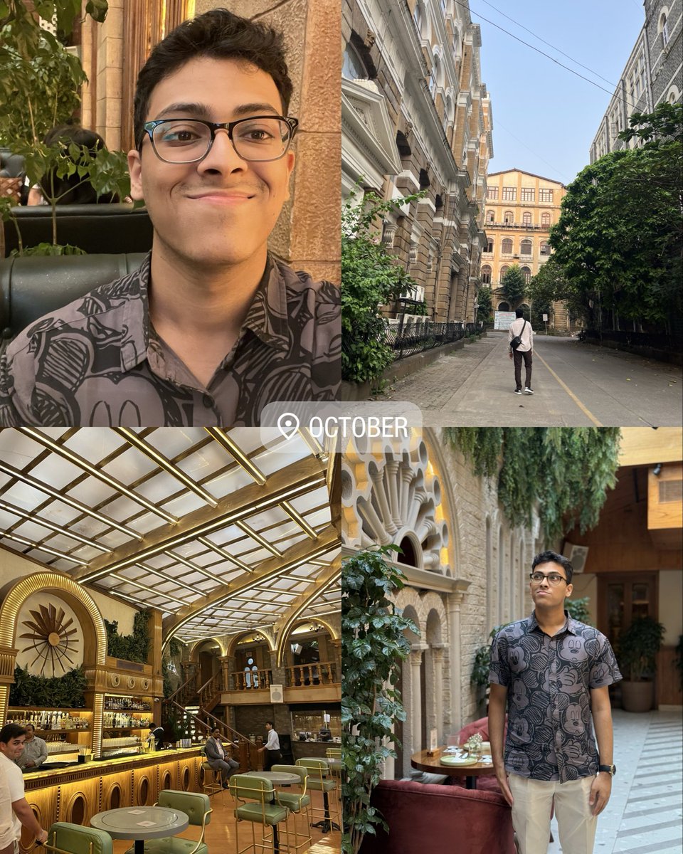 RhythmShahane's tweet photo. As at 21 year old, this is something that I am grateful to good friends, great city, multiple hackathons and best travel experiences because them.

#Recap2025 #Mumbai  #TravelGoals #Humble https://t.co/YivfygjPGW