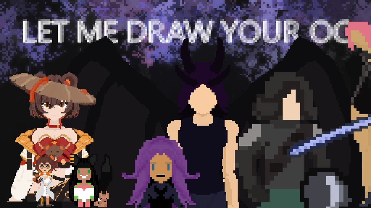 AmeJouten's tweet image. Drop'em! not those, your reference sheet. Let me attempt drawing your OC in aseprite pixel art. i'll pick up to 3 people.

To enter: drop a reference if you have one + like and or repost. This is in celebration of opening up commissions on #vgen.

#pixel #giveaway