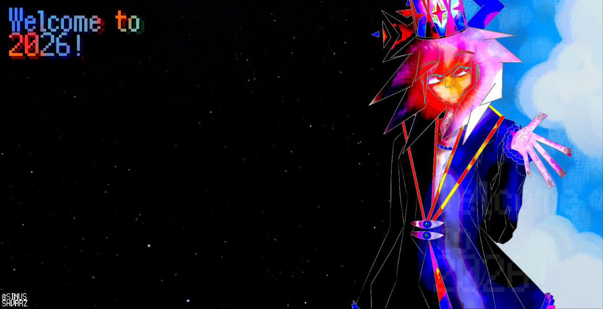 Jupiternoonline's tweet photo. Welcome to 2026! #art #arts #artist #digitalart #recommendationsplease #ArtistOnTwitter https://t.co/0BrTGtEvAX